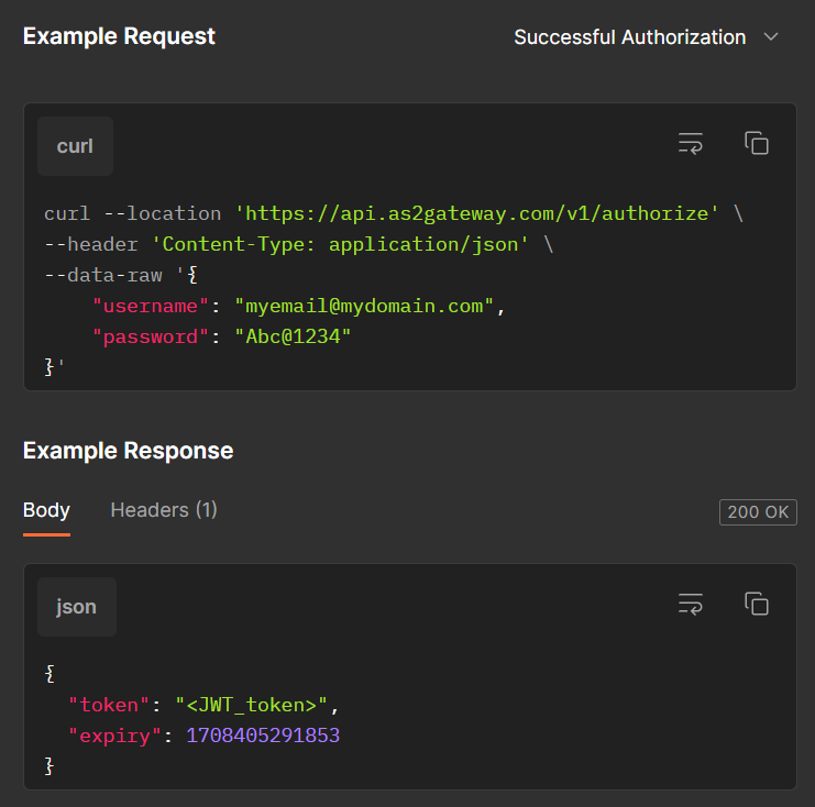 API support on MFT Gateway